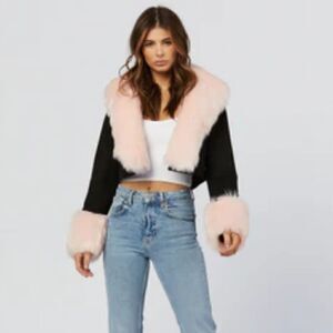 Riley Jacket - Black/Pink